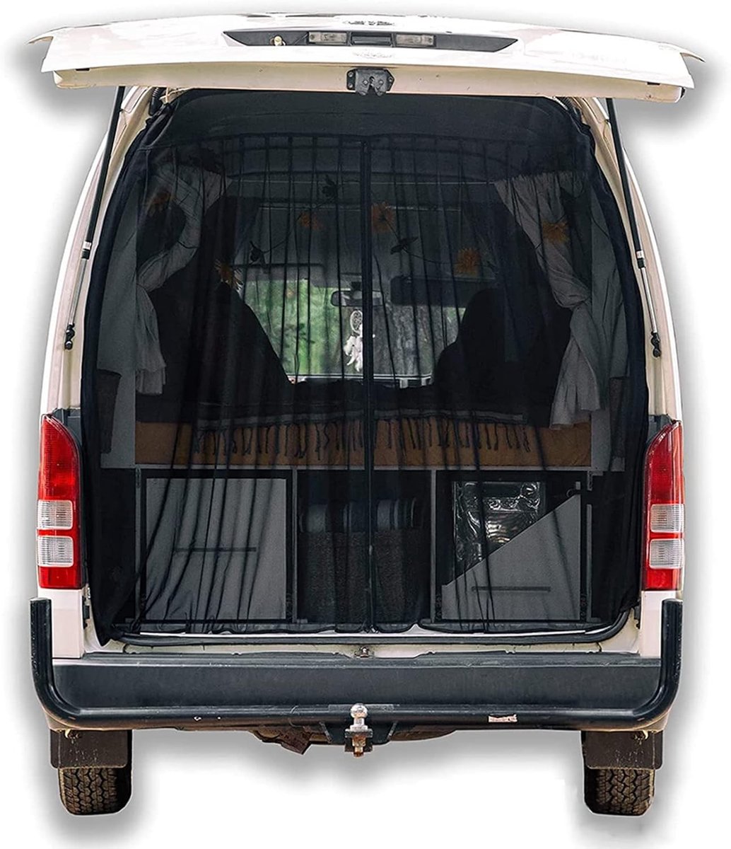 Universeel Insectennet voor Vans, Magnetisch Muggennet voor Achterdeur met Eenvoudige Installatie