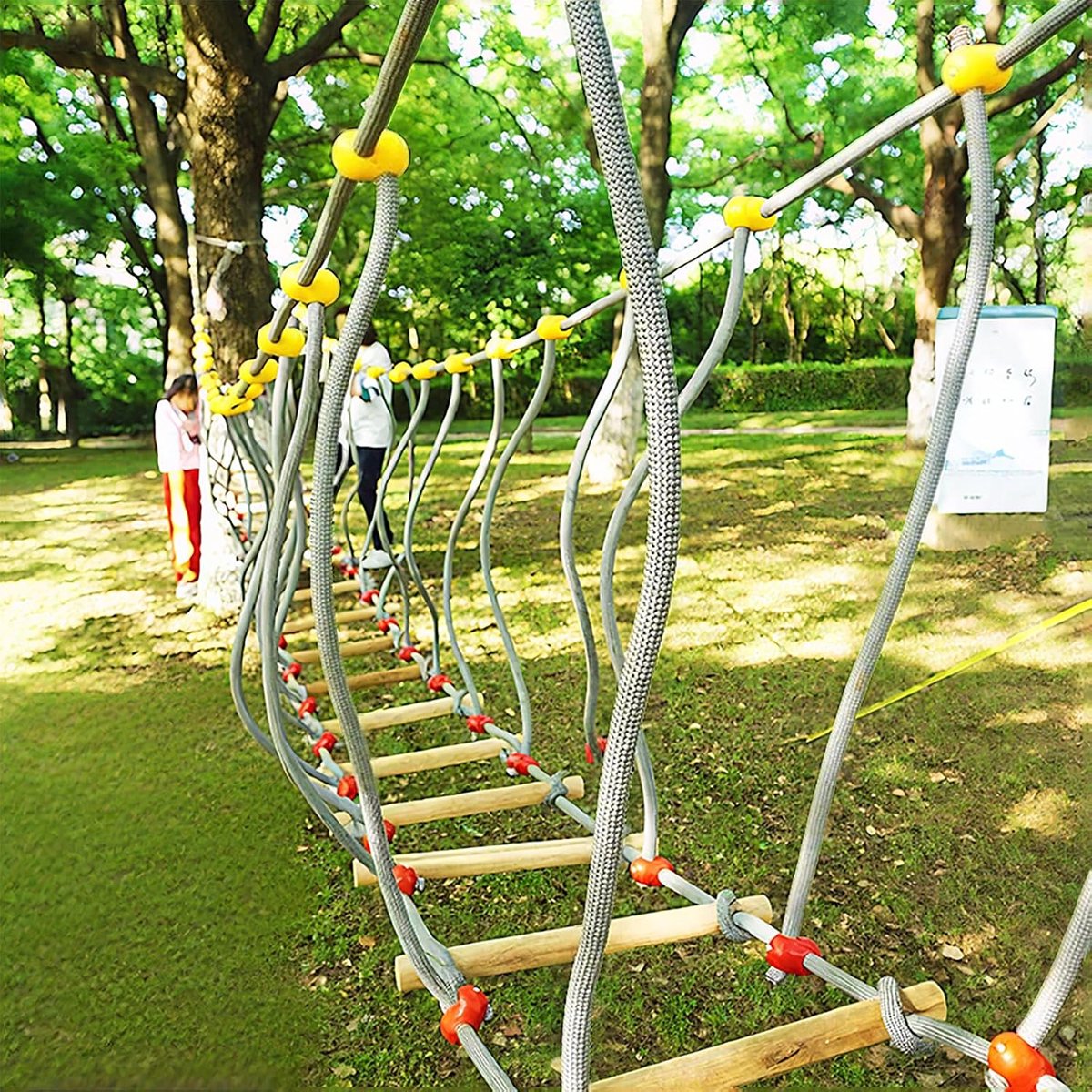 Touwbrug voor kinderen outdoor, 6 m