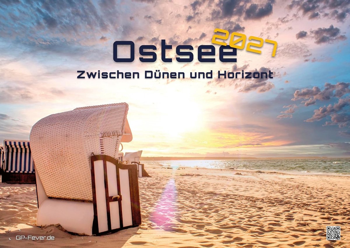 Kalender 2026 - Tussen duinen en horizon - De Oostzee beleven - PREMIUM wandkalender in DIN A3-formaat (ca. 42 cm x 30 cm)