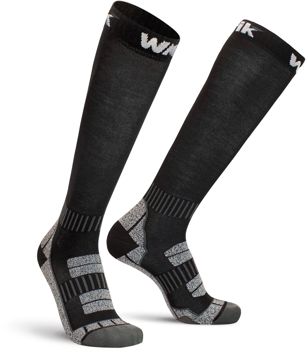 Worik - 2-Pack - Carbon Kniekousen - Grip Tech - Heren / Dames - zwart - 40-43 - RKMK