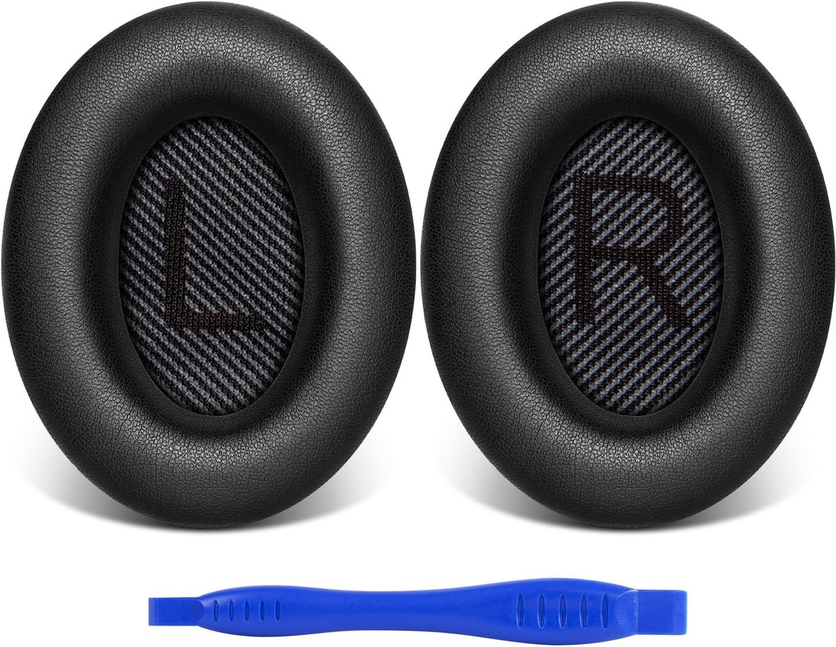 Oorkussens voor Bose QuietComfort 35 en QC35 II vervangende oordopjes voor QC25 QC15 /Ae2 Ae2i Ae2w hoofdtelefoon (zwart)