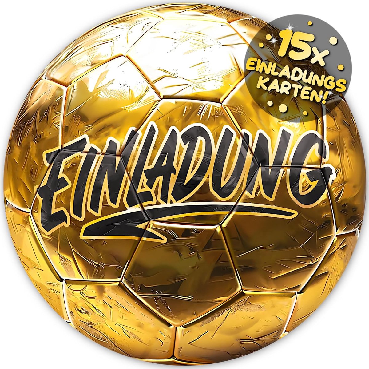 12 x voetbaluitnodigingskaarten voor kinderverjaardag voor jongens en meisjes, de voetbalkaarten zijn de voetbaluitnodiging voor jongens, meisjes, kinderen, verjaardag, voetbalspel, kinderfeest