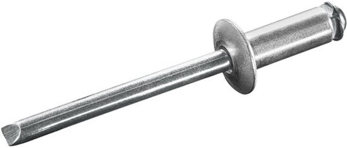 500 Stuks Spreidblindklinknagels Ø 4 x 25 mm Aluminium Mantel Verzinkte Staal Doorn