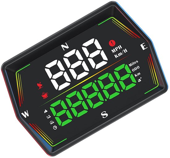 Universele Auto HUD GPS Digitale Snelheidsmeter Heads Up Display met Real Time Snelheid Tijd Rit Afstand Hoogte Richting 0-100km Versnelling Over Snelheid Vermoeidheidsalarm, van universele — afbeelding 4