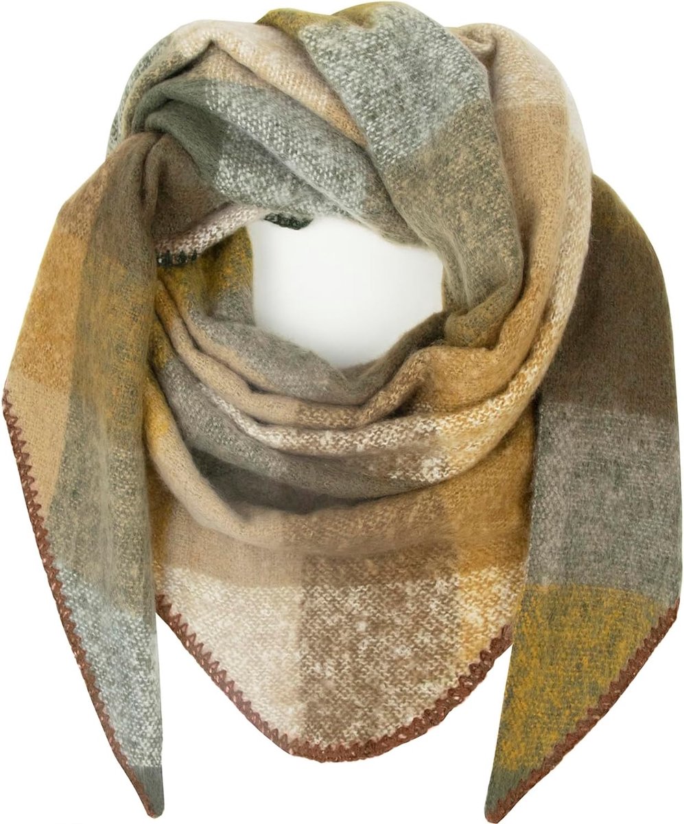 XXL sjaal doek knuffelige warme geruite sjaal prachtige dames poncho sjaal oversized dekensjaal