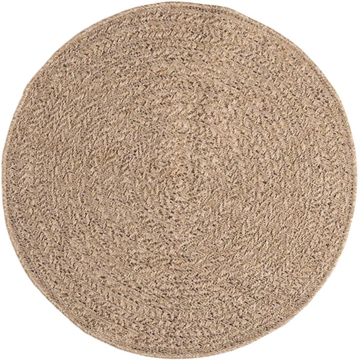 Tapijt 90 cm in jute-look voor binnen en buiten, duurzame vloermat van polypropyleen, weerbestendig, woonkamer, balkon, tuin tapijt