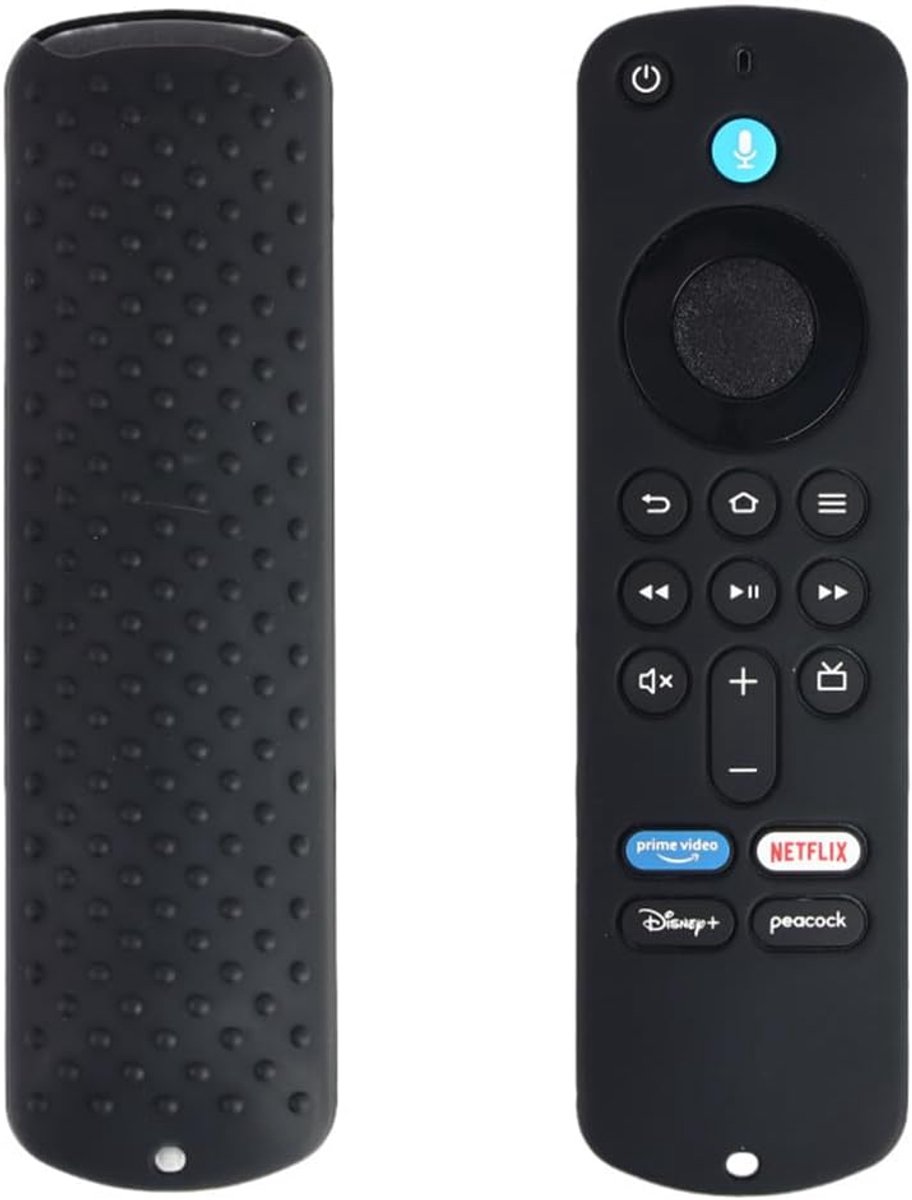 afstandsbediening hoes voor Amazon Fire TV Stick 4K / Fire TV Stick HD beschermhoes voor Smart TV afstandsbediening (Black Not Glow)