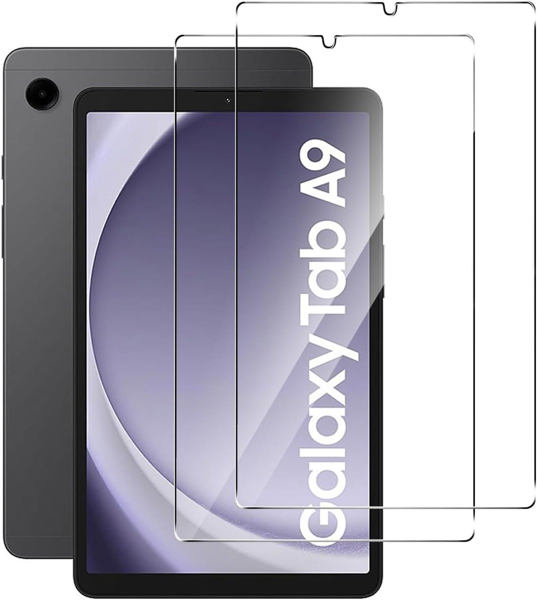 [2 stuks] gehard glas voor Samsung Galaxy Tab A9 8 inch, zeer robuust, krasbestendig, hoge resolutie