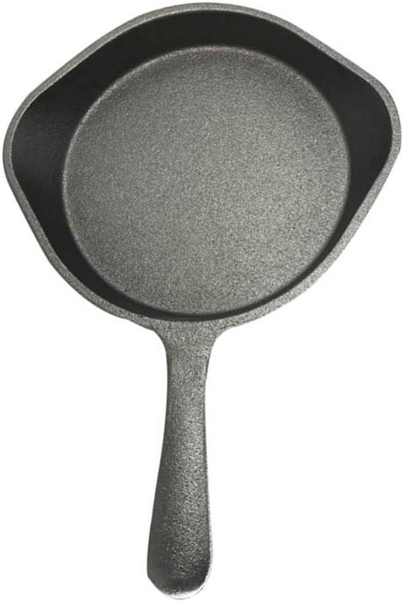 Mini Koekenpan - Pannenkoekenpan Omeletpan - Ontbijt Bereiden - Antiaanbaklaag Zonder Chemicaliën - 29x20.8x3cm - Zwart