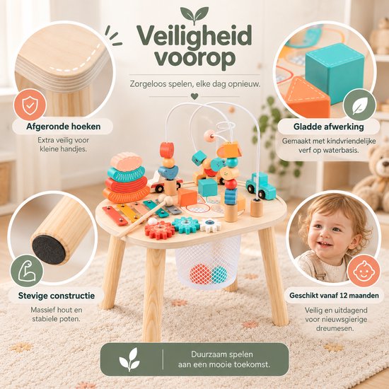 Tiny Roots - Activiteitentafel - Speeltafel - Muziek & Spel — afbeelding 4