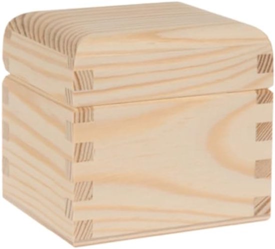 World – Wooden Tea and Trinket Box – Handy Organizer with One Compartment – Elegant Storage for Loose or Bagged Tea, Jewelry, Herbs, Spices, Gifts — afbeelding 2