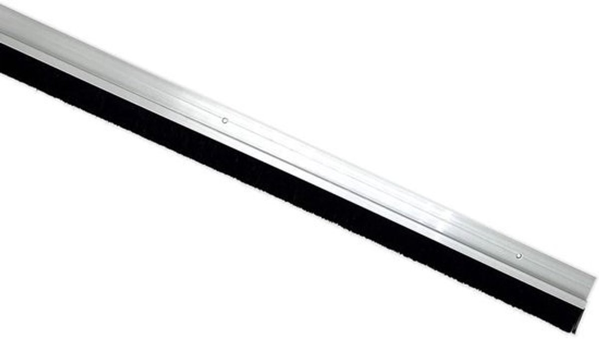 Deurborstel - Tochtstrip - Tocht Weren - Schroefbevestiging - 100 cm - Aluminium