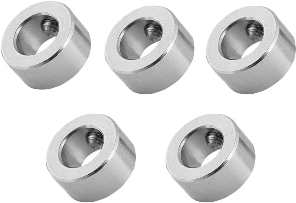 Dailygoods- Askraag 8 mm - Roestvrij staal - Schroefvergrendelingsring - 5 Stuks - Voor 3D-printer - Duurzaam materiaal - Voor lage axiale belastingen
