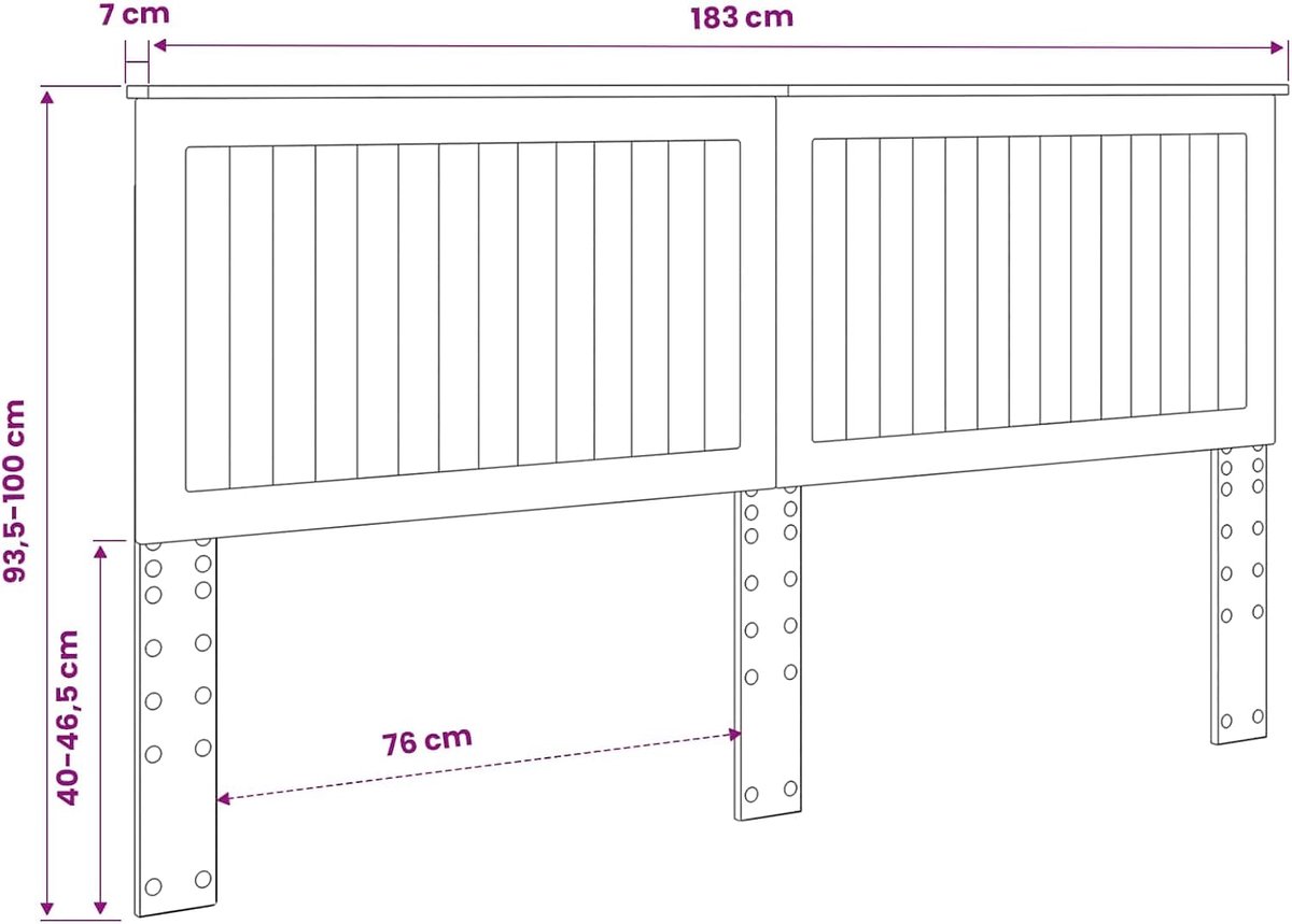 hoofdeinde glanzend wit 180 cm van houtmateriaal, eenvoudig en elegant ontwerp voor de slaapkamer, gemakkelijk schoon te maken, stevige rugondersteuning.