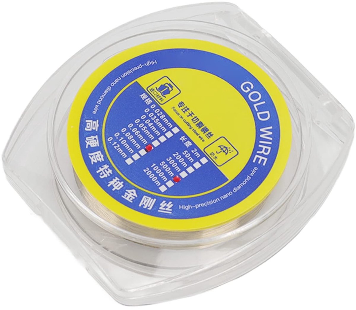 Dailygoods - Wolframlegeringstaaldraad, 0,06 mm voor LCD Scherm Reparatie (500 m)