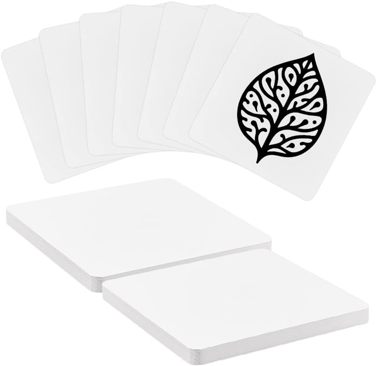 100 stuks kunstenaarspapier, vierkant, leeg papier, 8,9 cm, wit, vierkant karton, knutselpapier, tegels om te tekenen, mini-schilderen, doe-het-zelf kaarten maken, kunstaccessoires