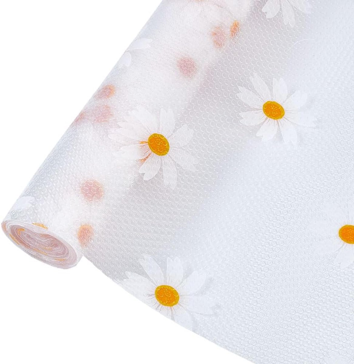 Dailygoods- Kastlade-inzet 30 cm - Antislip - Waterdicht - Plankinlegzolen - Madeliefjespatroon - Kunststof - Plankinleg