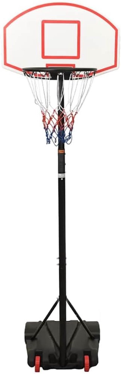 Basketbalstandaard, in hoogte verstelbaar, 216-250 cm, met wielen, mobiele basketbalkorf voor tuin en binnen, stabiele standaard, vulbaar
