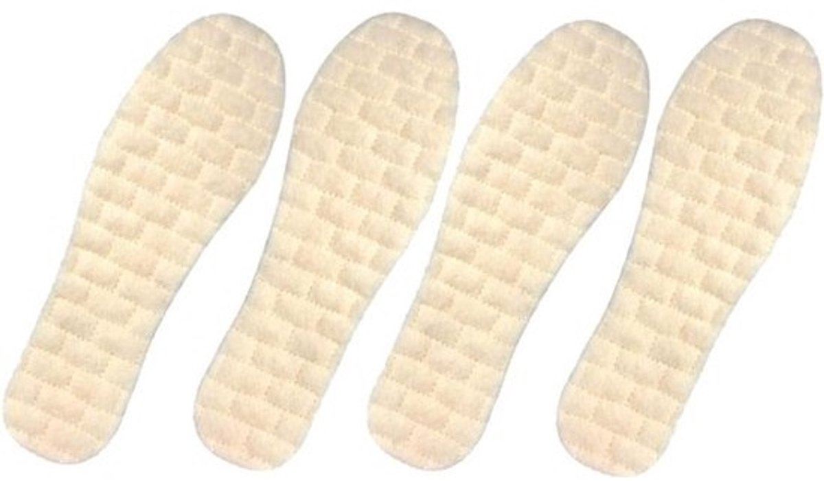Warme Inlegzolen - Schoenvoering Fleece - Winterse Warmte - Ademend Extra Kussen - 2 Paar - Zoals Getoond