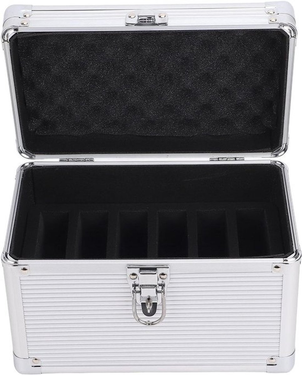 CD DVD Opslagcase - Media Houder - Media Organiseren - Waterdicht Ontwerp - 6 Slots - Zwart