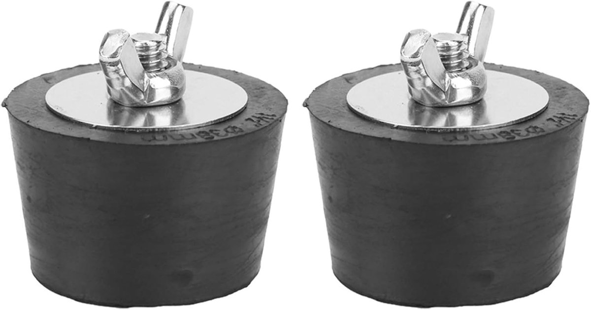 Dailygoods- Winterplug Rubber - 2 Stuks - Pijpplug voor Zwembad - Antivries Effect - Multifunctioneel - Geschikt voor 38mm/1,5" Leidingen