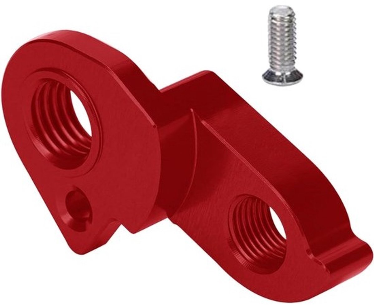 Fiets Derailleurhanger - Achterderailleurverlenging Fietsaccessoire - Fietsonderhoud - Aluminiumlegering - 7 cm - Rood