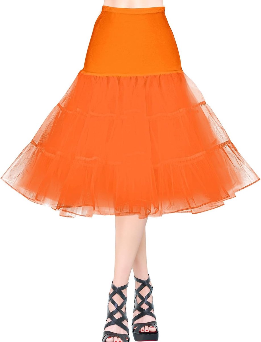 Petticoat, voor dames, vintage, retro, petticoat, 50 stuks, verschillende maten, onderrok met kant voor eindexamenbaljurk, bruidsjurk 1950, rockabilly