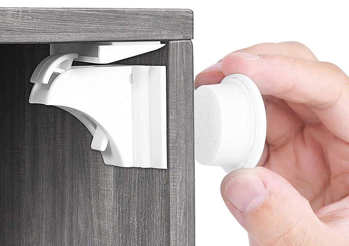 Magnetisch Kastslot - Onzichtbare Kinderbeveiliging - Geen Boren of Schroeven - Voor Kasten, Laden en Lades - 20 Sloten + 3 Sleutels - Met Sterke 3M Lijm