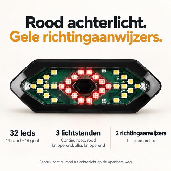 Cloudy - Fietsachterlamp - Fietslamp - Fietsverlichting - Oplaadbaar - Waterdicht - Bestuurbaar — afbeelding 3