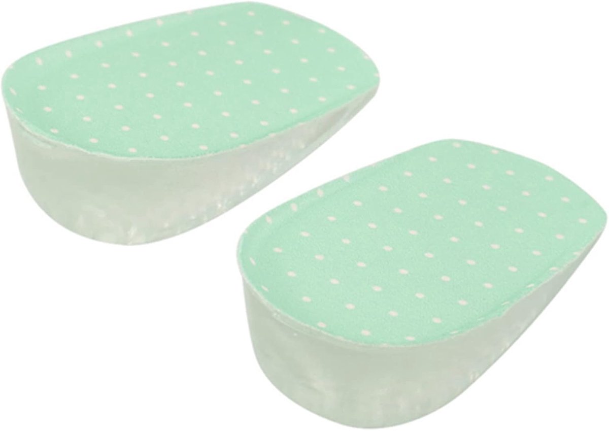 inlegzolen, siliconengel inlegzolen, hoogte voetverhoging, lokale voetboog, schoenen, hielkussen (3,5 cm, groen)