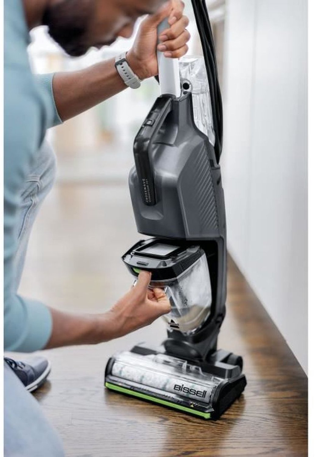 BISSELL CrossWave HydroSteam Pet Steelstofzuiger met Dweilfunctie - Vloerreiniger met Snoer - Stoomreiniger Zonder Zak - Reinigingsmachine voor Tapijt & Harde Vloeren - Multi Surface Vacuum Cleaner - Perfect voor Huishoudens met Huisdieren - 3527N – foto 4