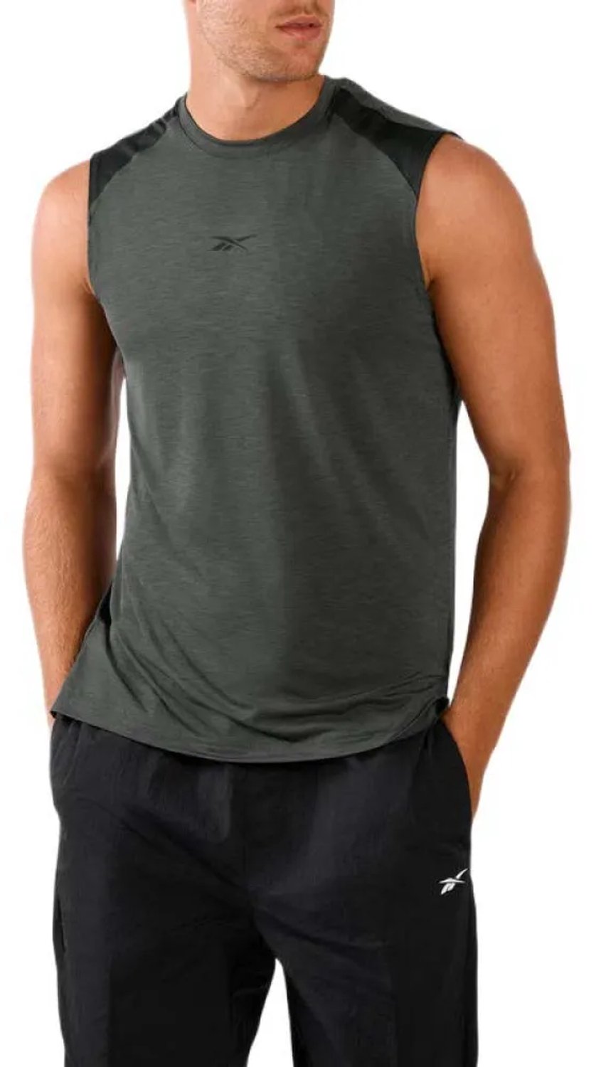 Reebok Athletic Speed Flex Mouwloos T-shirt Man Zwart