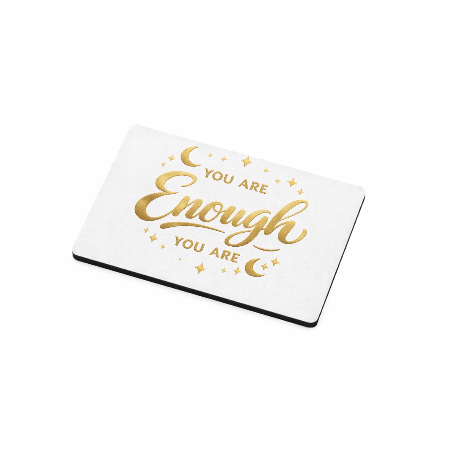 Mr Cadeautjes MDF magnetische fotolijst 7,5 x 5 - design Minimalistische affirmatie met sterren en zachte glansaccent | cadeau Wit