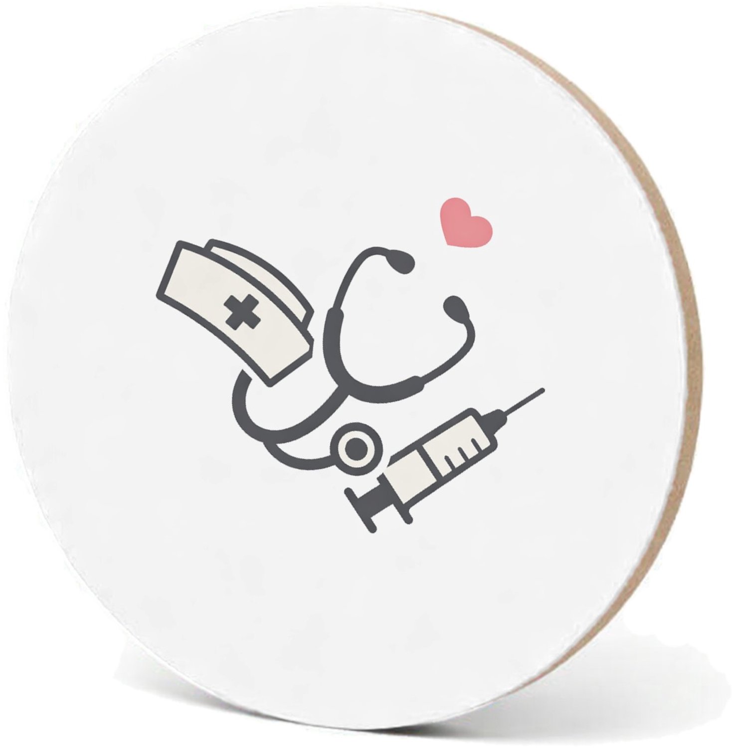 Mr Cadeautjes MDF fotolijst - design Minimalistische waarderingsprint voor een andere zorg- of on | cadeau Wit