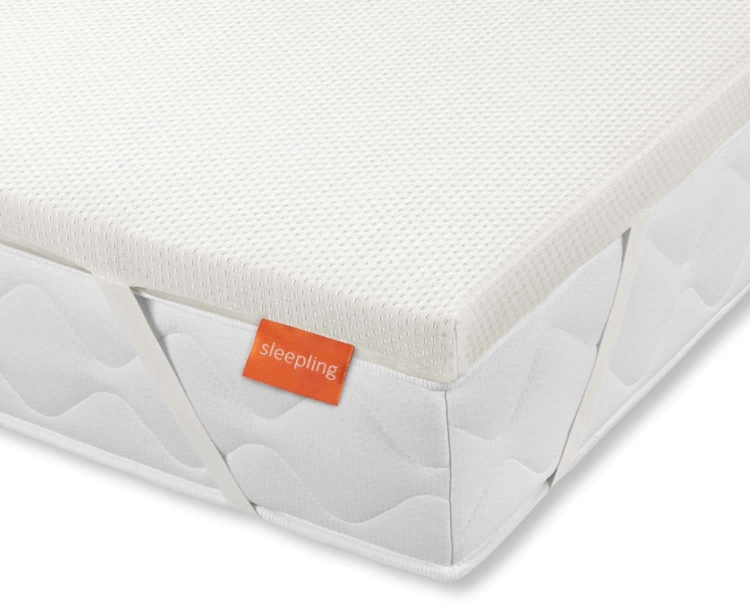 Sleepling Simple Topper 90x200 - hardheidsgraad 3, medium - hoogte 5 cm - Made in EU, OEKO-TEX - afneembare hoes wasbaar - topmatras 90 x 200 x 5 cm wit