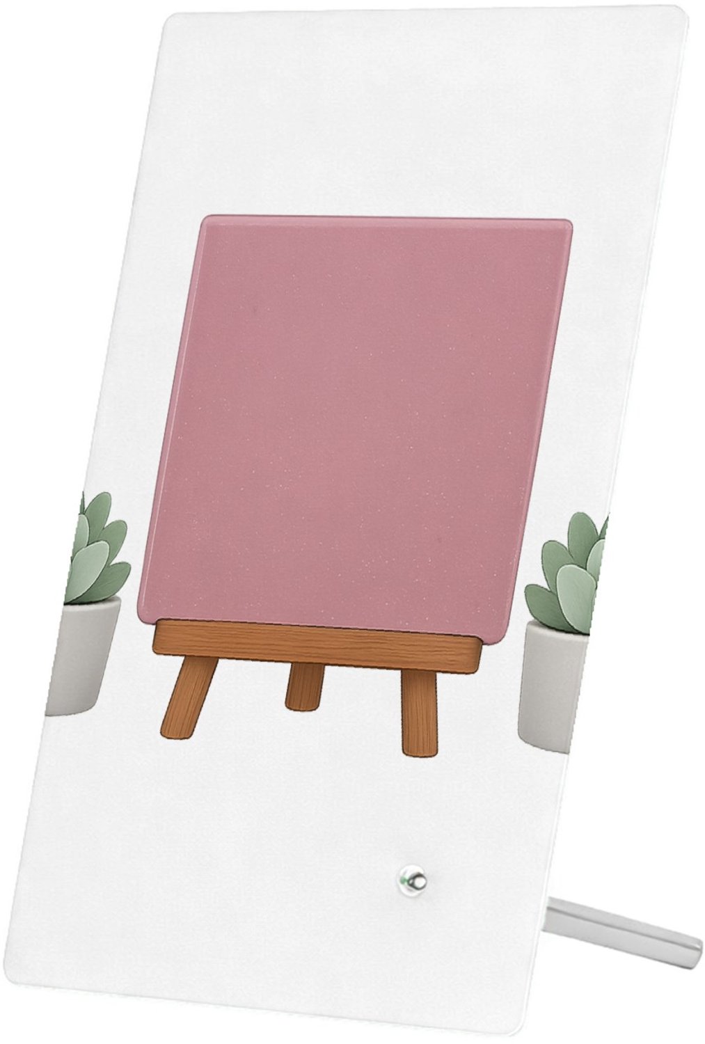 Mr Cadeautjes Glasframe 11 x 16 - design Een compacte affirmatie op een kleine posterachtige tegel me | cadeau Wit