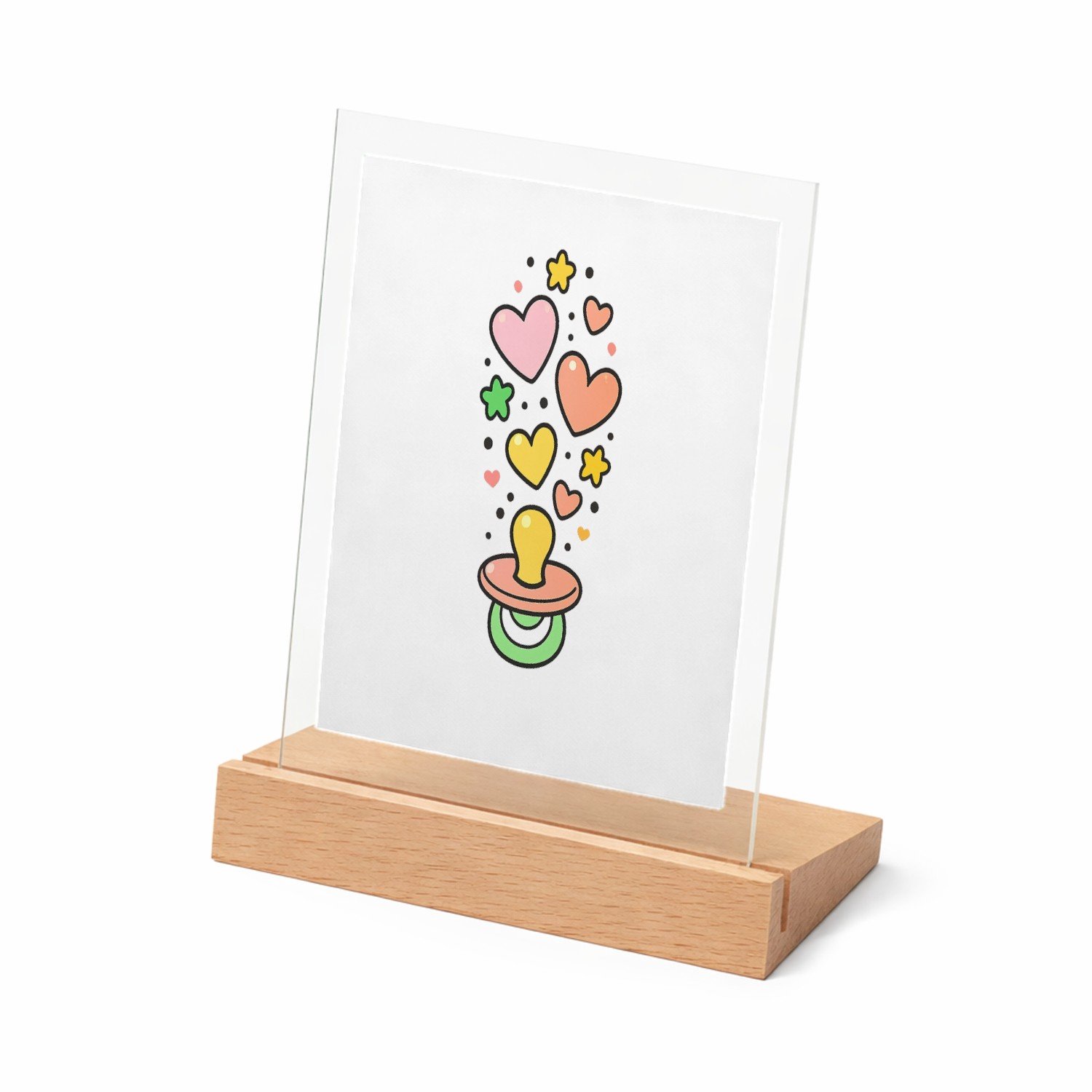 Mr Cadeautjes Glasframe met vaste tekst - design Een speelse onthulling rond een nieuwe rol in de familie, me | cadeau Wit