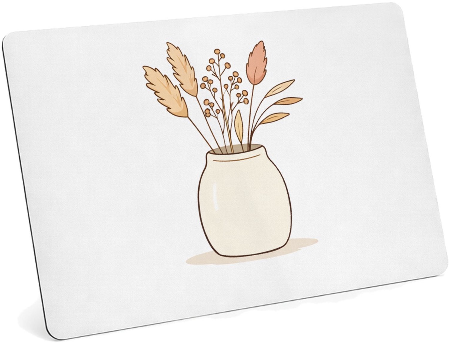 Mr Cadeautjes MDF magnetische fotolijst 28 x 19 - design Een minimalistisch botanisch tekstontwerp met een warm thuis | cadeau Wit