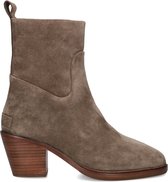 Shabbies Joan Ankie Enkellaarsjes - Enkelboots met rits - Dames - Taupe - Maat 41