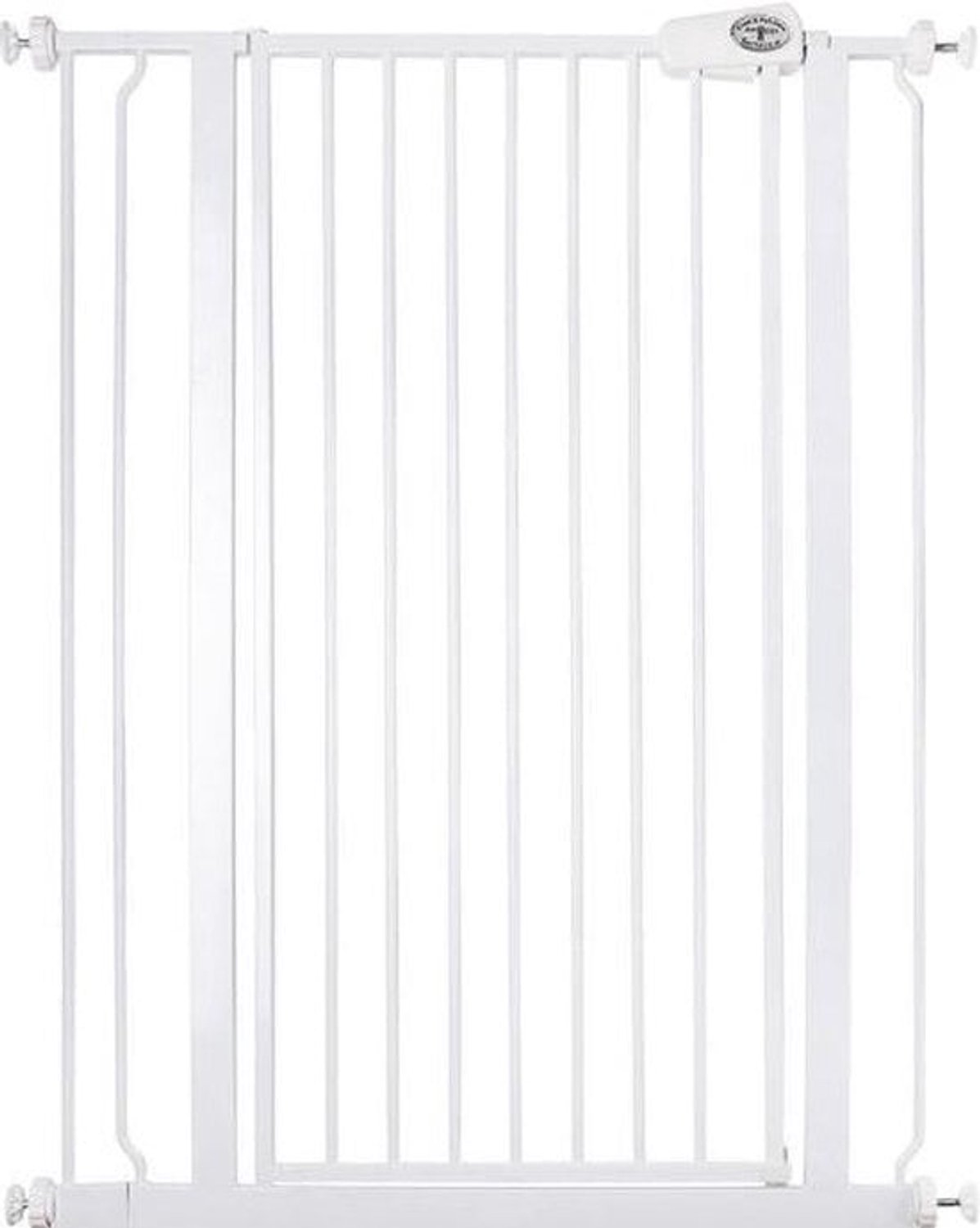 Bettacare Kind en Dier Traphekje Extra Hoog 81 - 90 cm - Klemhekje - Klembevestiging - Wit - Uitbreidbaar - Muurbeschermers - Huisdierdeurtje - Drempel - Tweerichtings opening - Kinderbeveiliging - Eenhandige bediening – foto 2