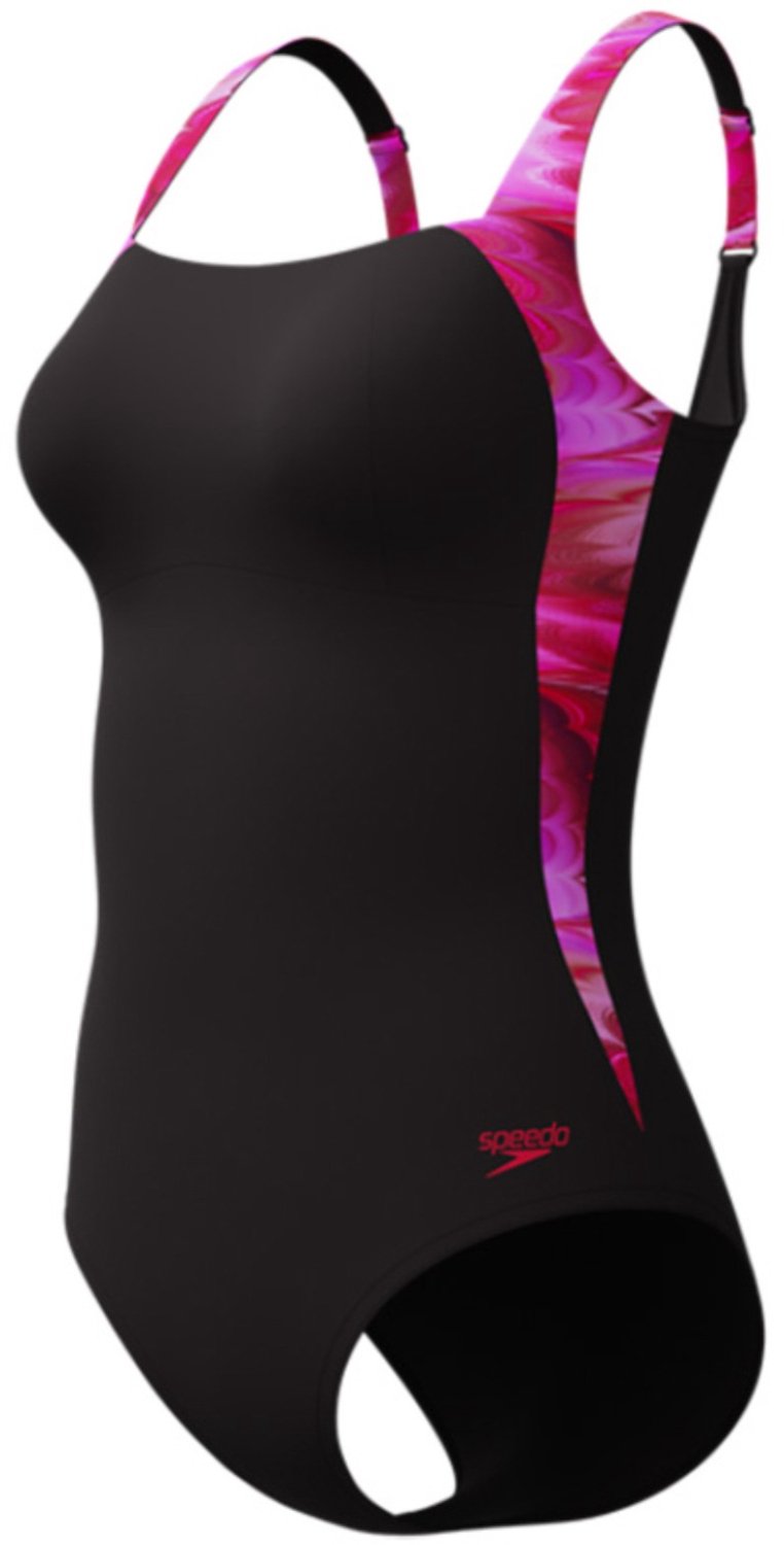 Speedo Print Luna Lustre Dames Badpak 003064002 - Kleur Zwart