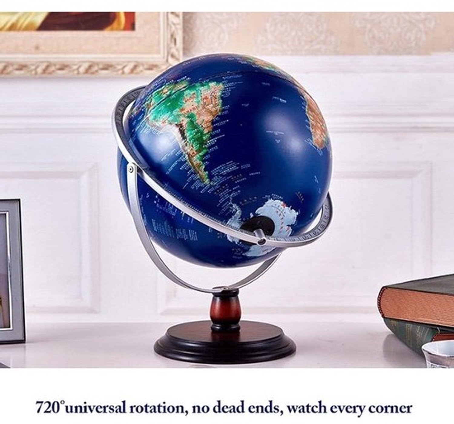 Educatieve wereldbol - Interactieve aardbol - Leren voor kinderen - 720° draaibaar - 30 cm diameter - Wereldbol