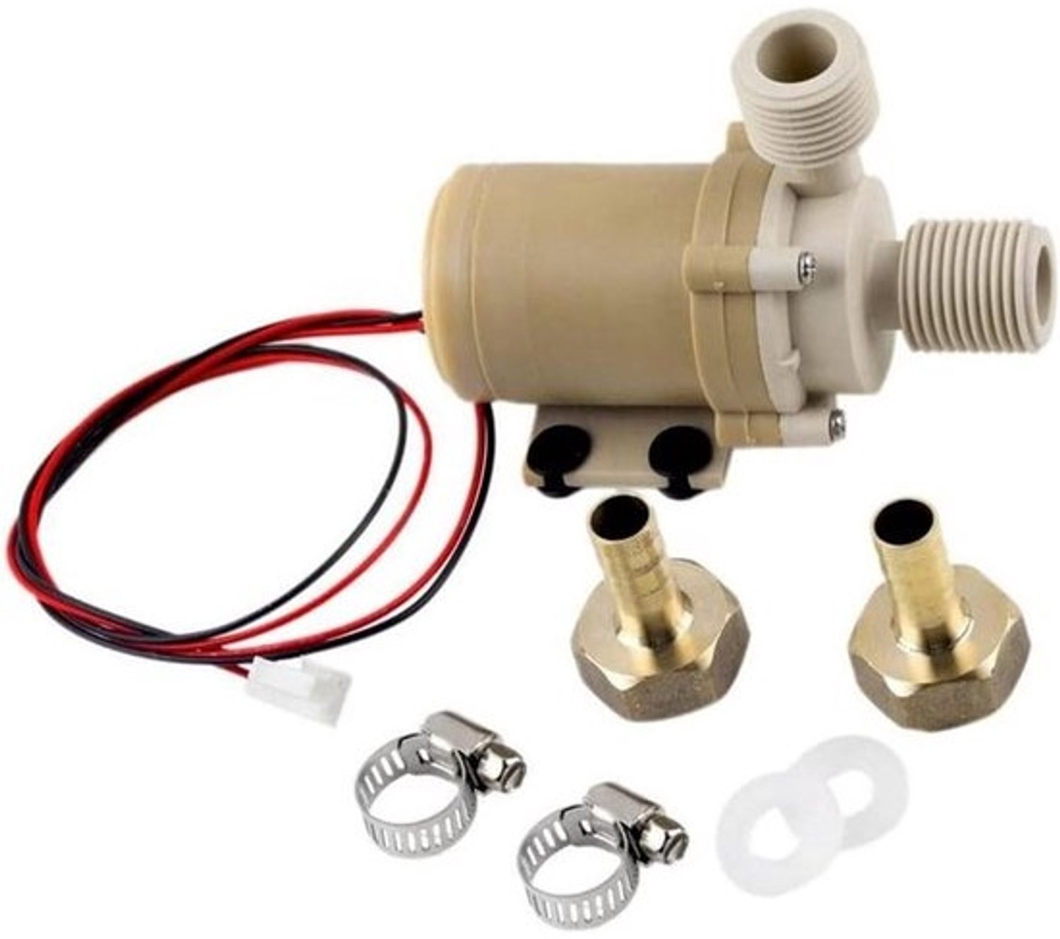 Zonnewarmtepomp - Circulatiepomp - Circulatie van warm water - Stil en onderhoudsvrij - 12V - Zwart