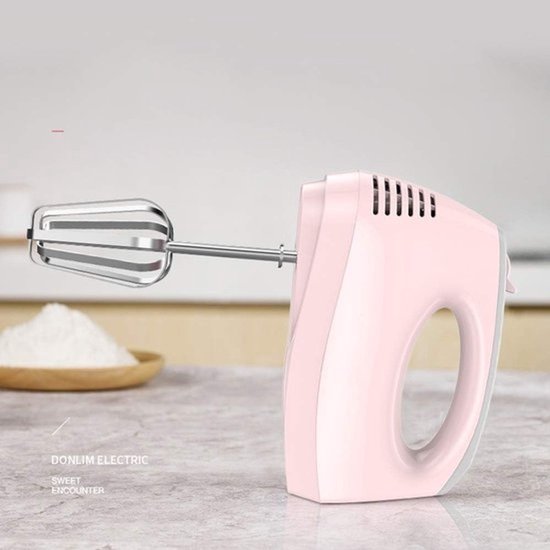Elektrische handmixer - Keukenmixer - Bakken en mengen - 5 snelheden - Compact ontwerp - Wit — afbeelding 2