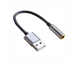 Garpex® Externe USB 5.1 Geluidskaart - USB-A naar 3.5 mm AUX Audio Adapter - 3D Sound Card