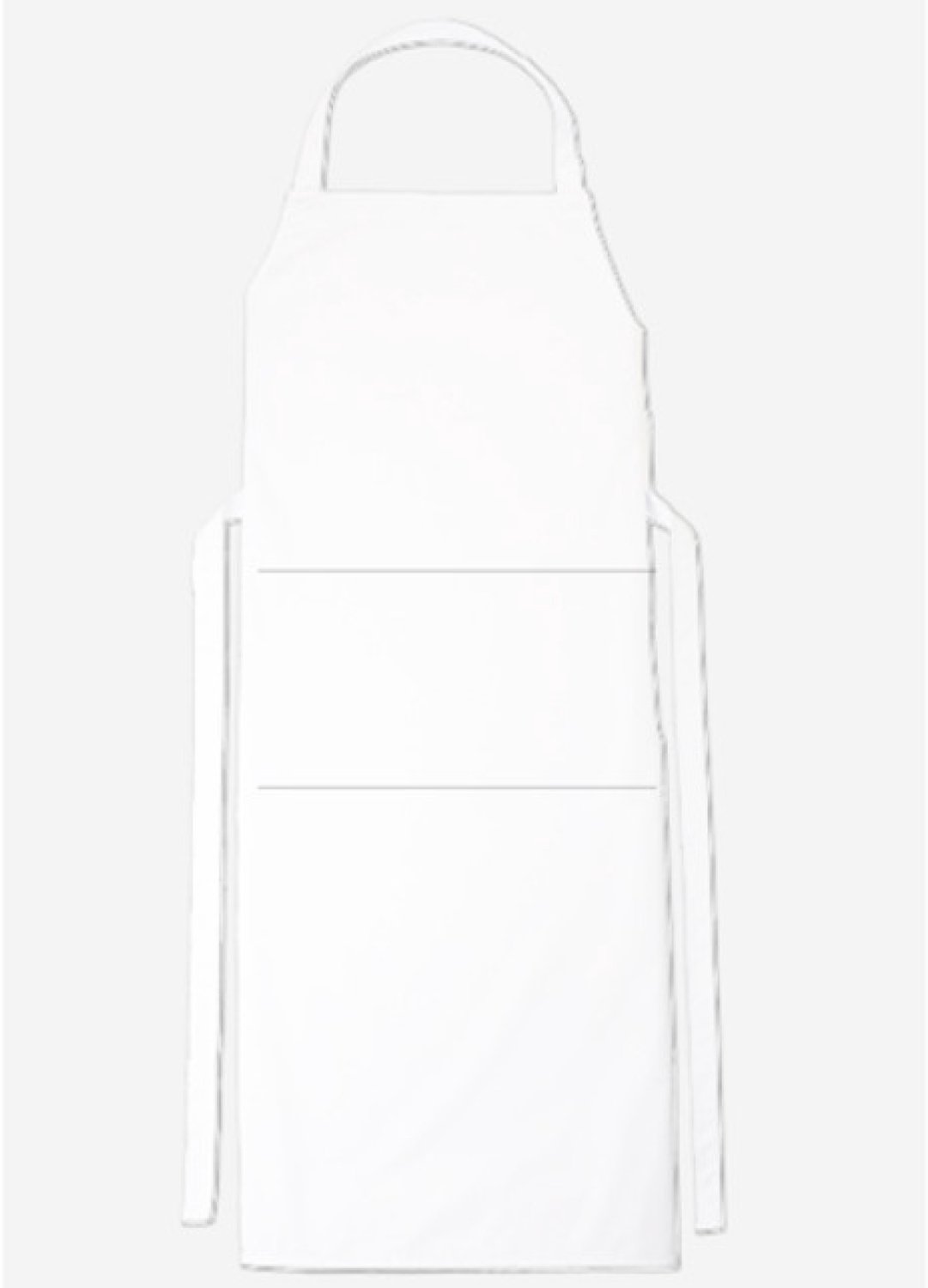 CG Workwear Bib Apron Verona Classic Bag 90 x 75 cm CGW1146 - White - 90 x 75 cm