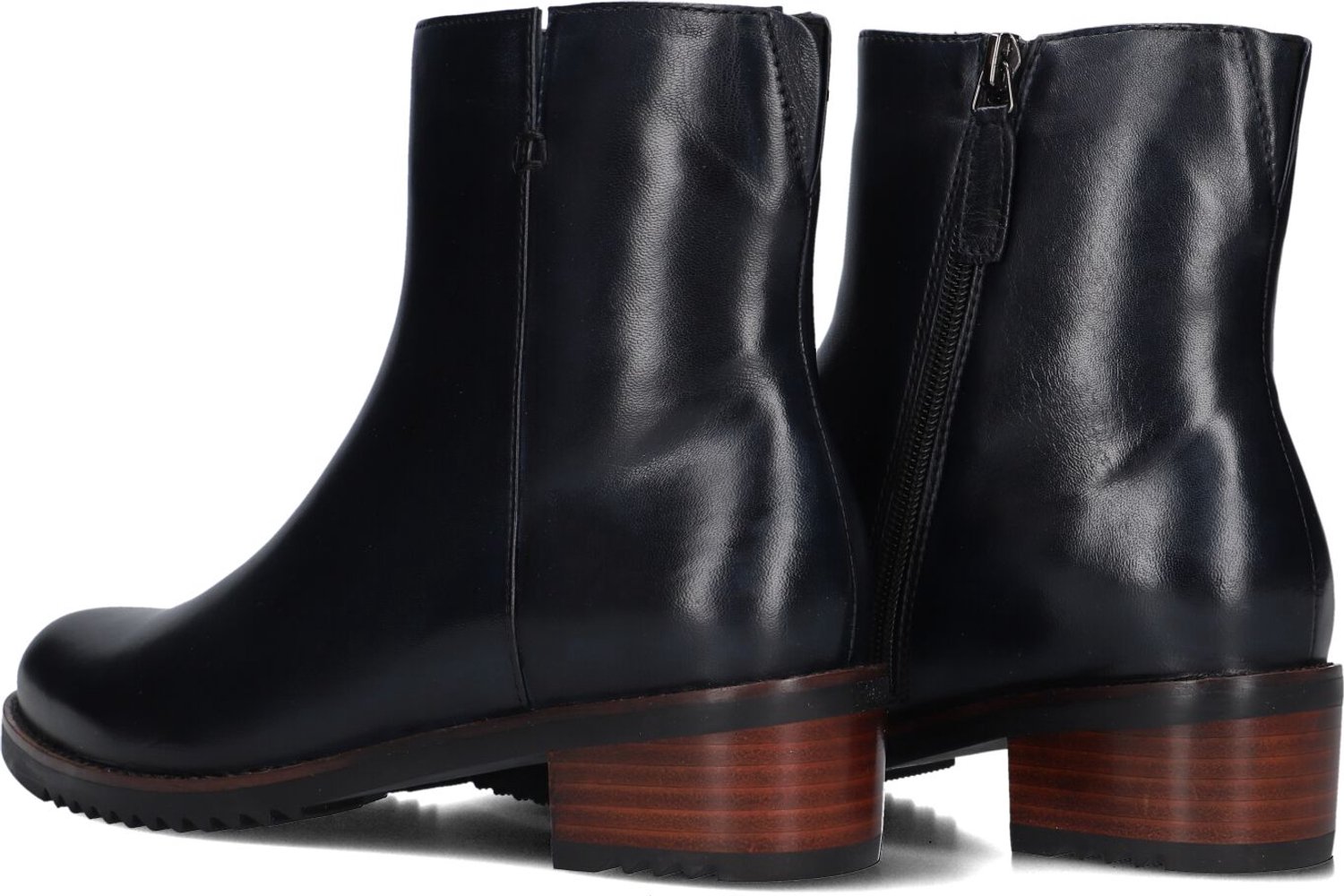 MARLOU Gg410 Enkellaarsjes - Enkelboots met rits - Dames - Blauw - Maat 38,5