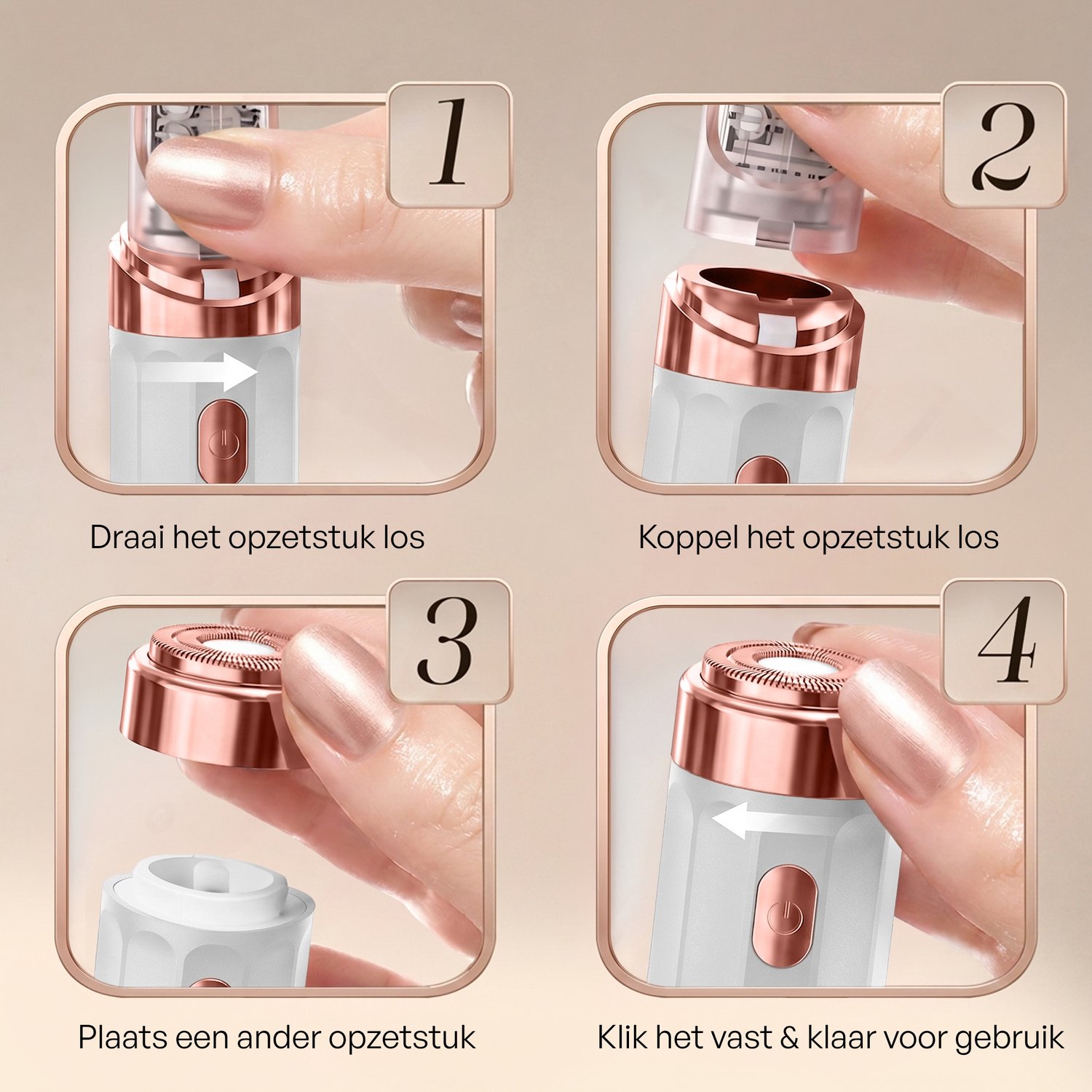 Sansbeauté 2 in 1 Epilator voor Vrouwen PocketPRO Essential met Travel Bag - Epileerapparaat Dames - Epilator - Gezichtsepilator Vrouw - Gezichtsontharing Dames - Epilator Gezicht - Epilator Dames - Gezichtsepilator dames - Oplaadbaar - Wit thumbnail 5