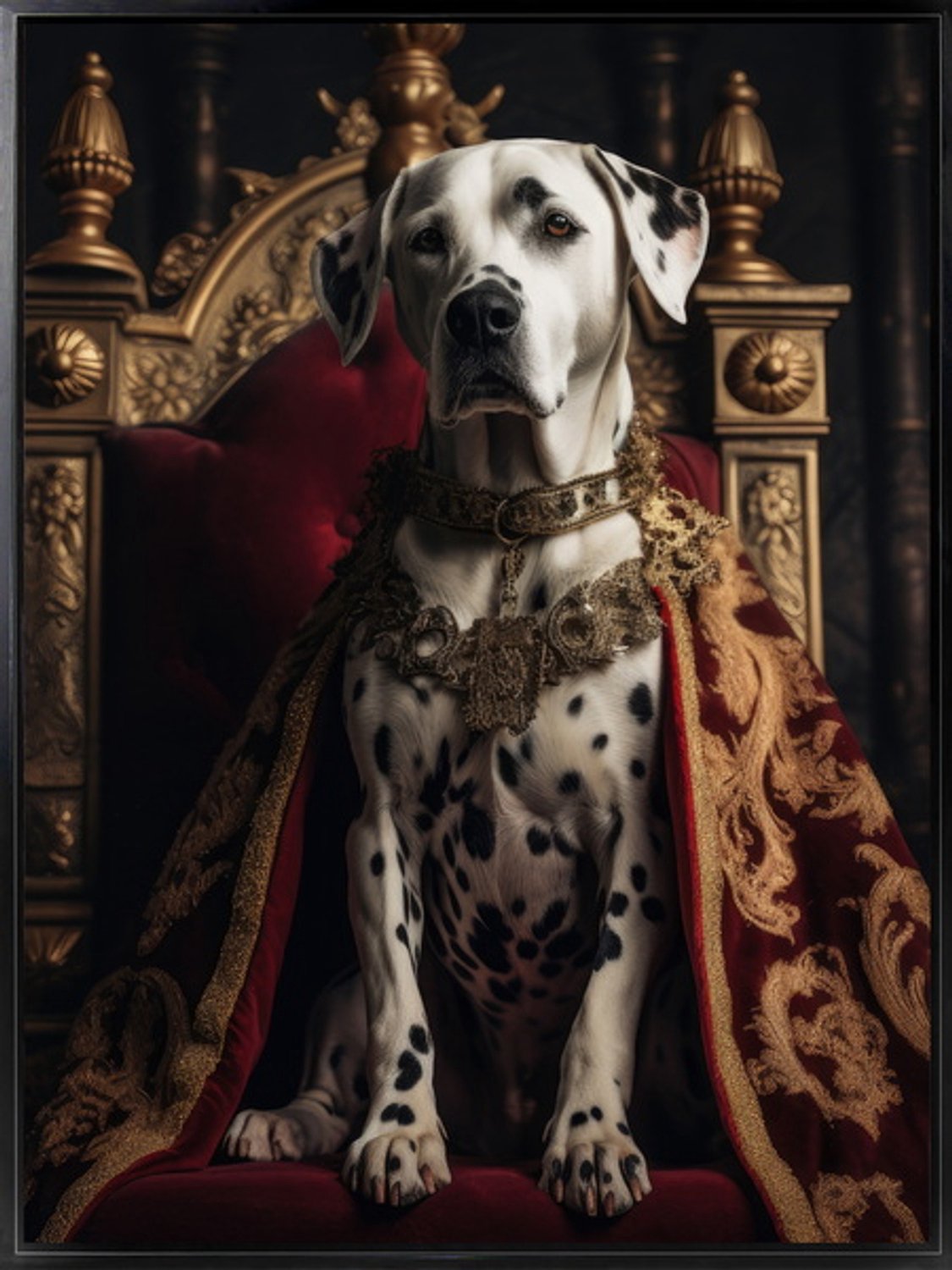 Poster in frame royal dog 45x60cm