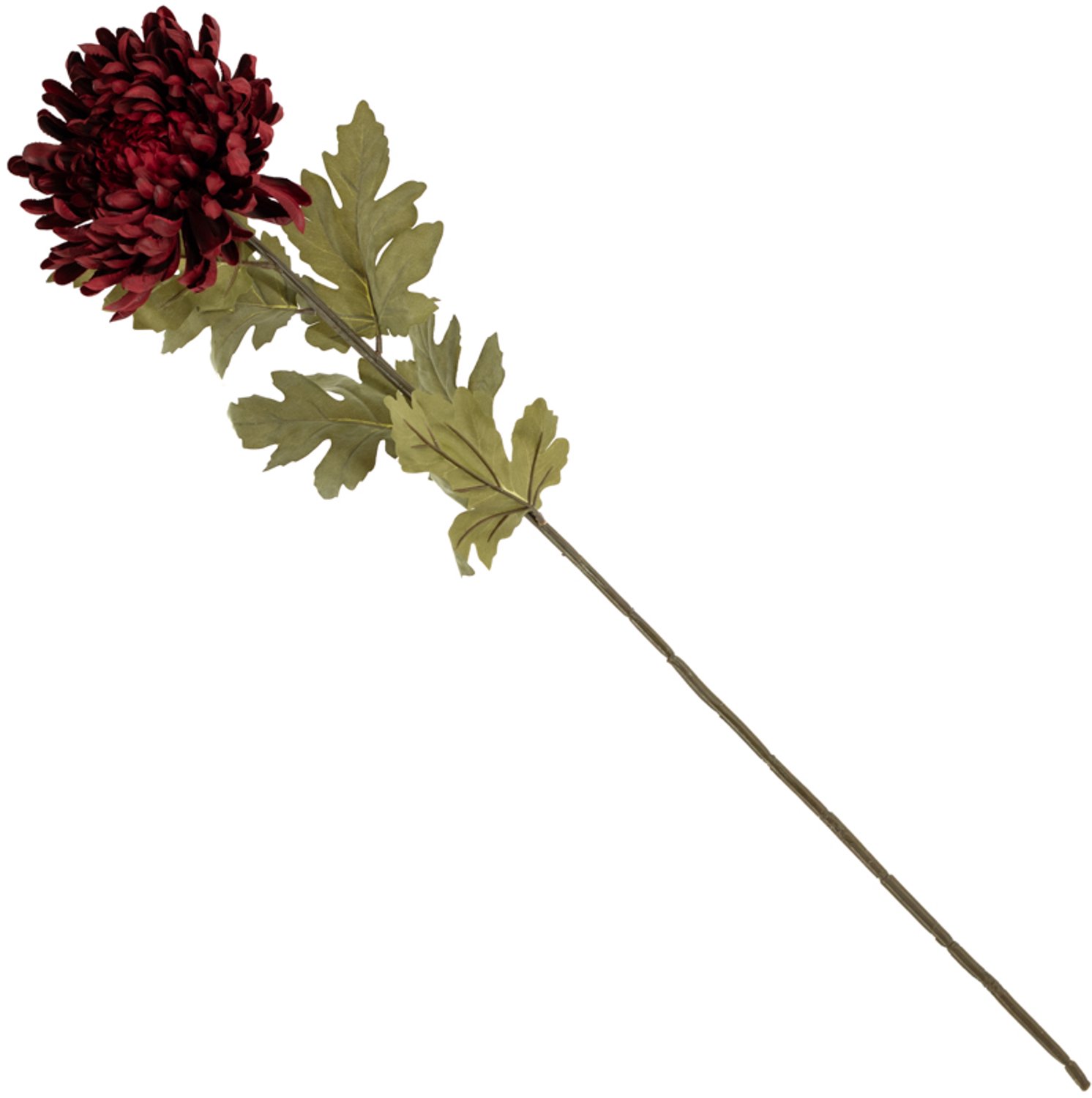 Kunstbloem chrysant 90cm rood